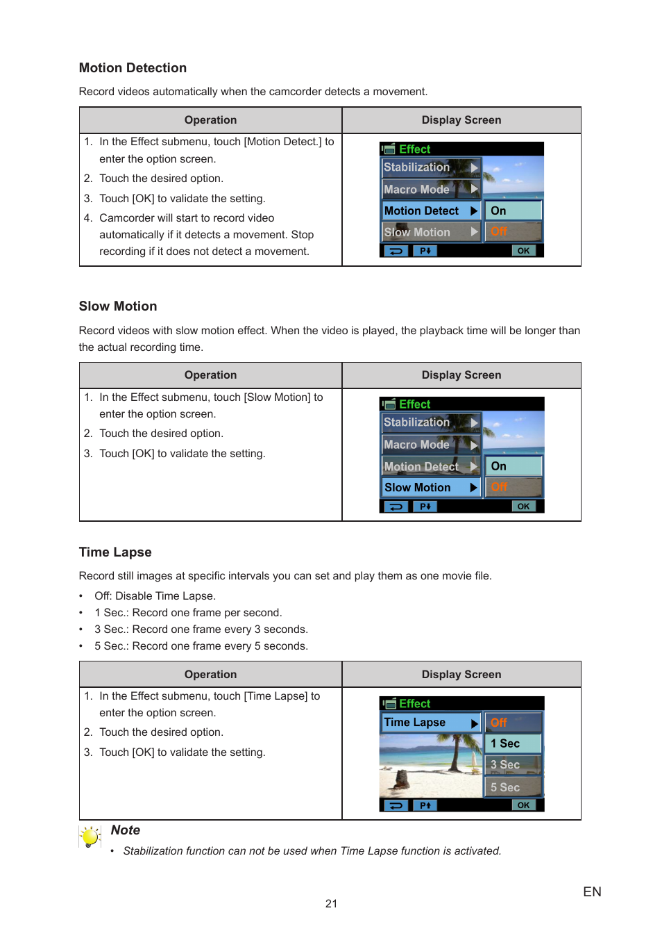 Toshiba Camileo A35 User Manual | Page 21 / 52