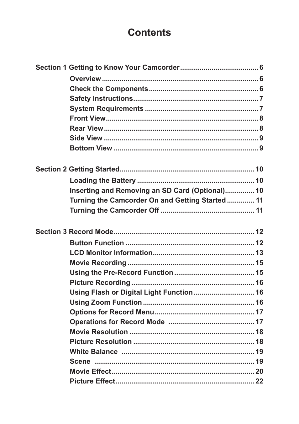 Toshiba Camileo A35 User Manual | Page 3 / 52