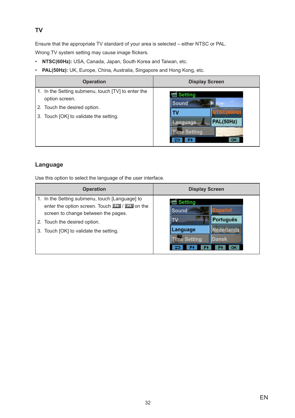 Toshiba Camileo A35 User Manual | Page 32 / 52