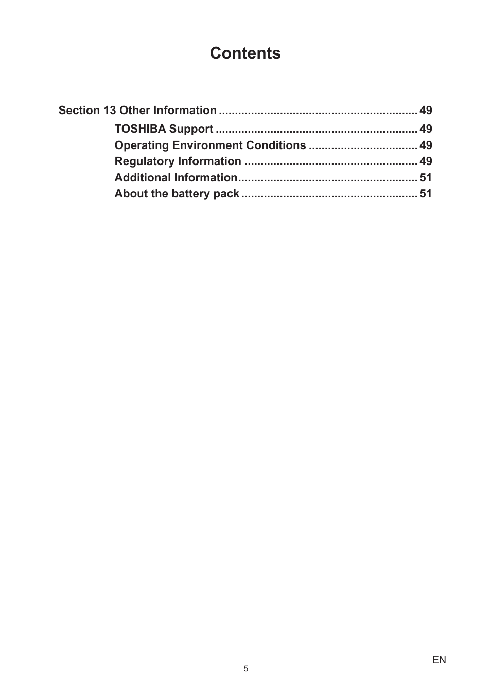 Toshiba Camileo A35 User Manual | Page 5 / 52