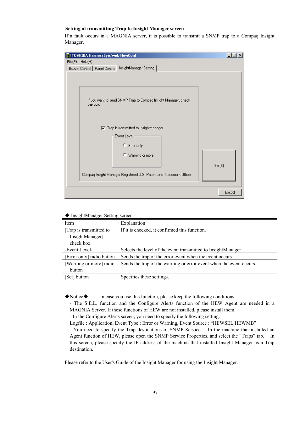 Toshiba Magnia 550d User Manual | Page 109 / 140