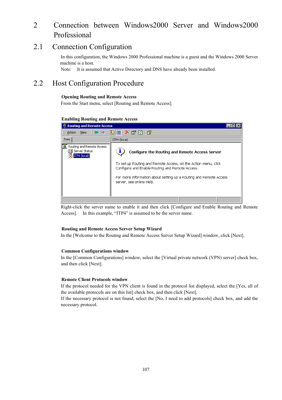 2 host configuration procedure | Toshiba Magnia 550d User Manual | Page 119 / 140