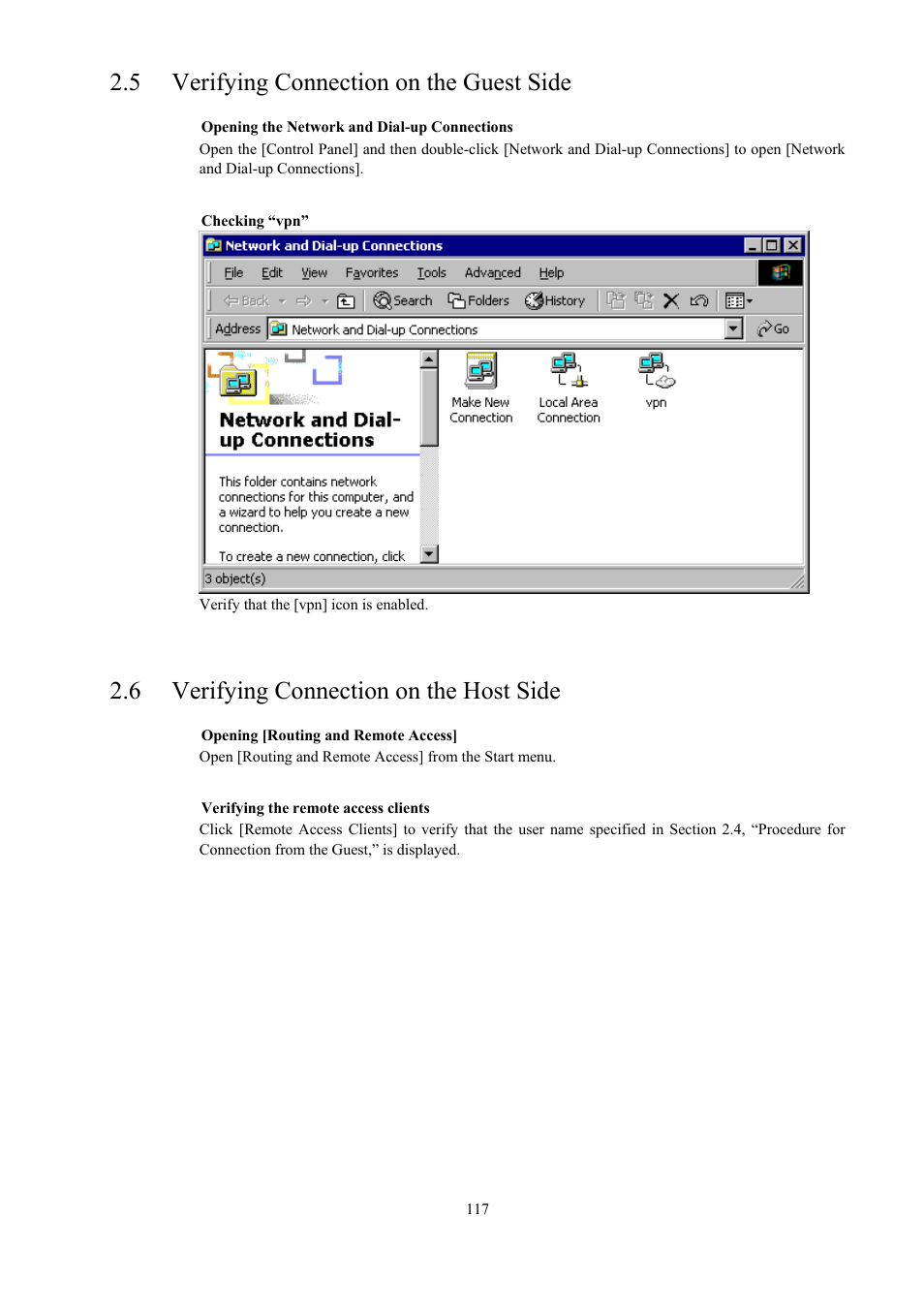 5 verifying connection on the guest side, 6 verifying connection on the host side | Toshiba Magnia 550d User Manual | Page 129 / 140