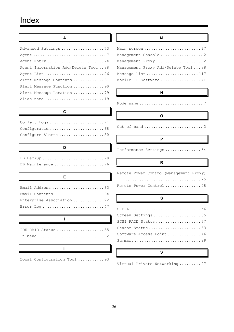 Index | Toshiba Magnia 550d User Manual | Page 138 / 140