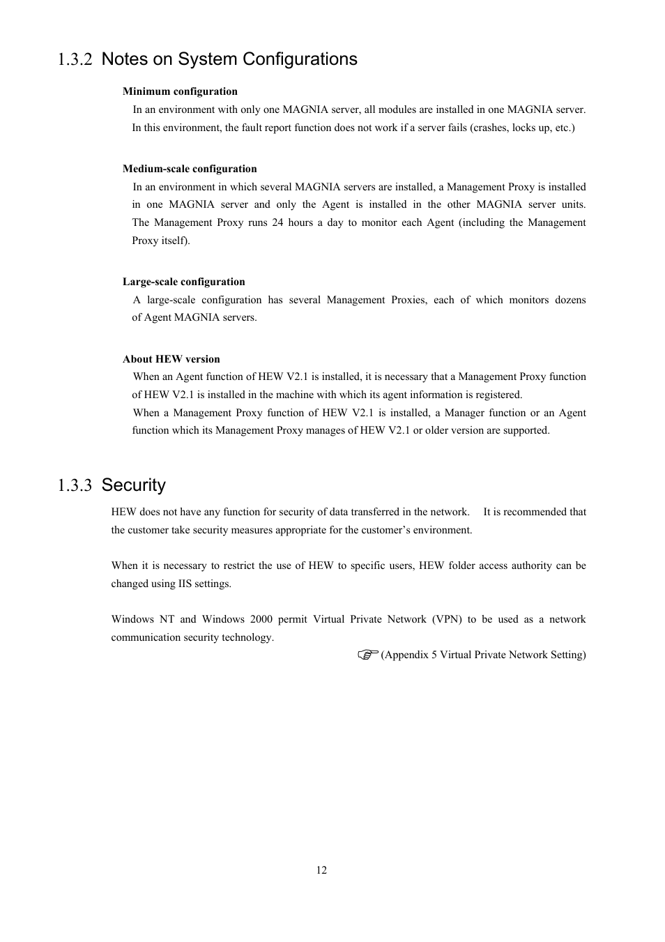 Notes on system configurations, Security, 3 security | Toshiba Magnia 550d User Manual | Page 24 / 140