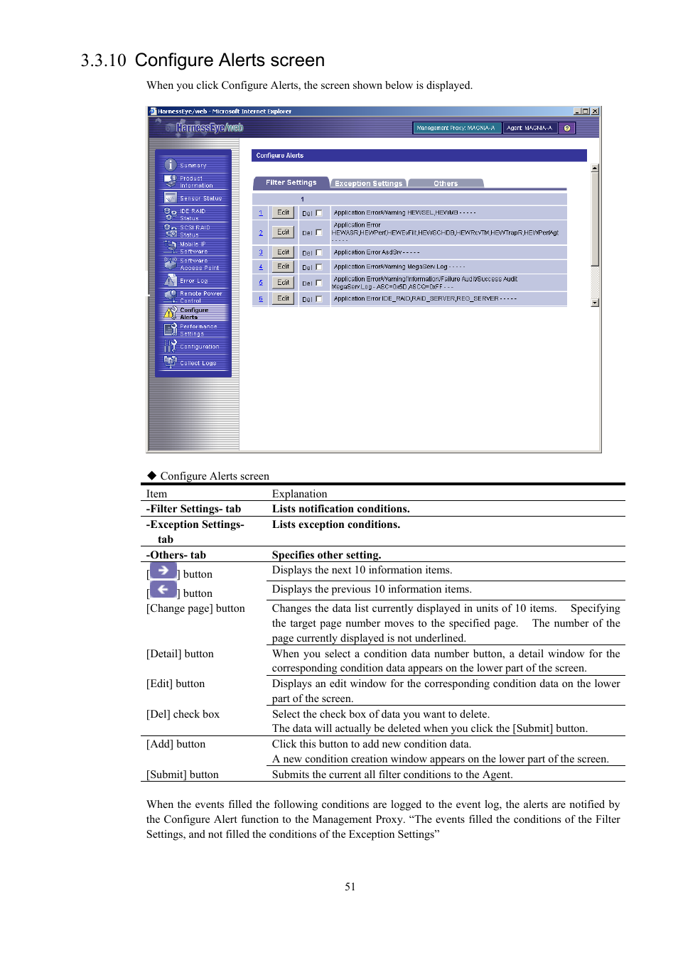 Configure alerts screen, 10 configure alerts screen | Toshiba Magnia 550d User Manual | Page 63 / 140