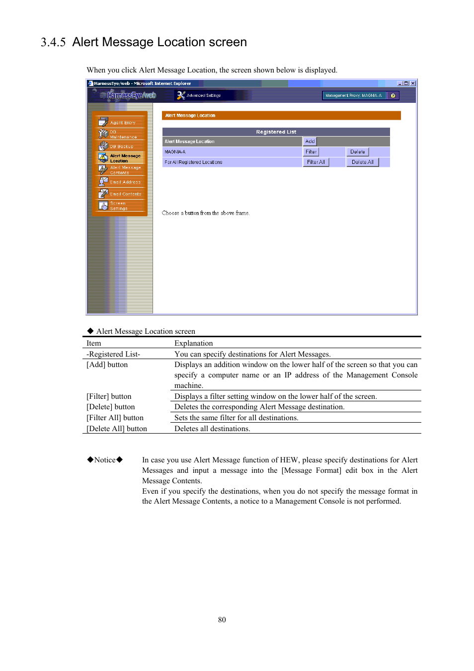 Alert message location screen, 5 alert message location screen | Toshiba Magnia 550d User Manual | Page 92 / 140