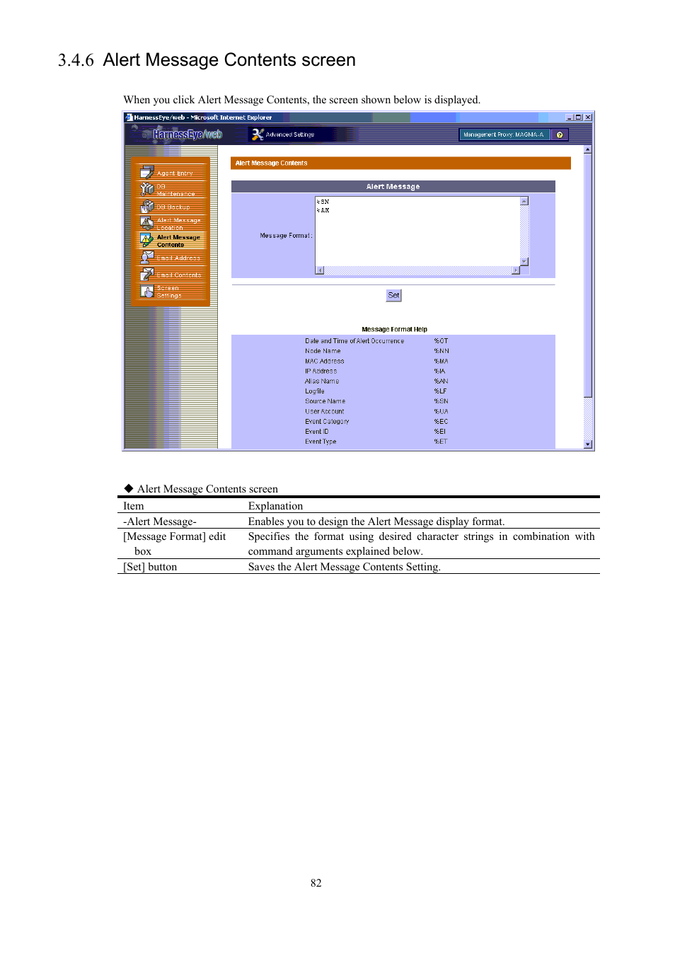 Alert message contents screen, 6 alert message contents screen | Toshiba Magnia 550d User Manual | Page 94 / 140