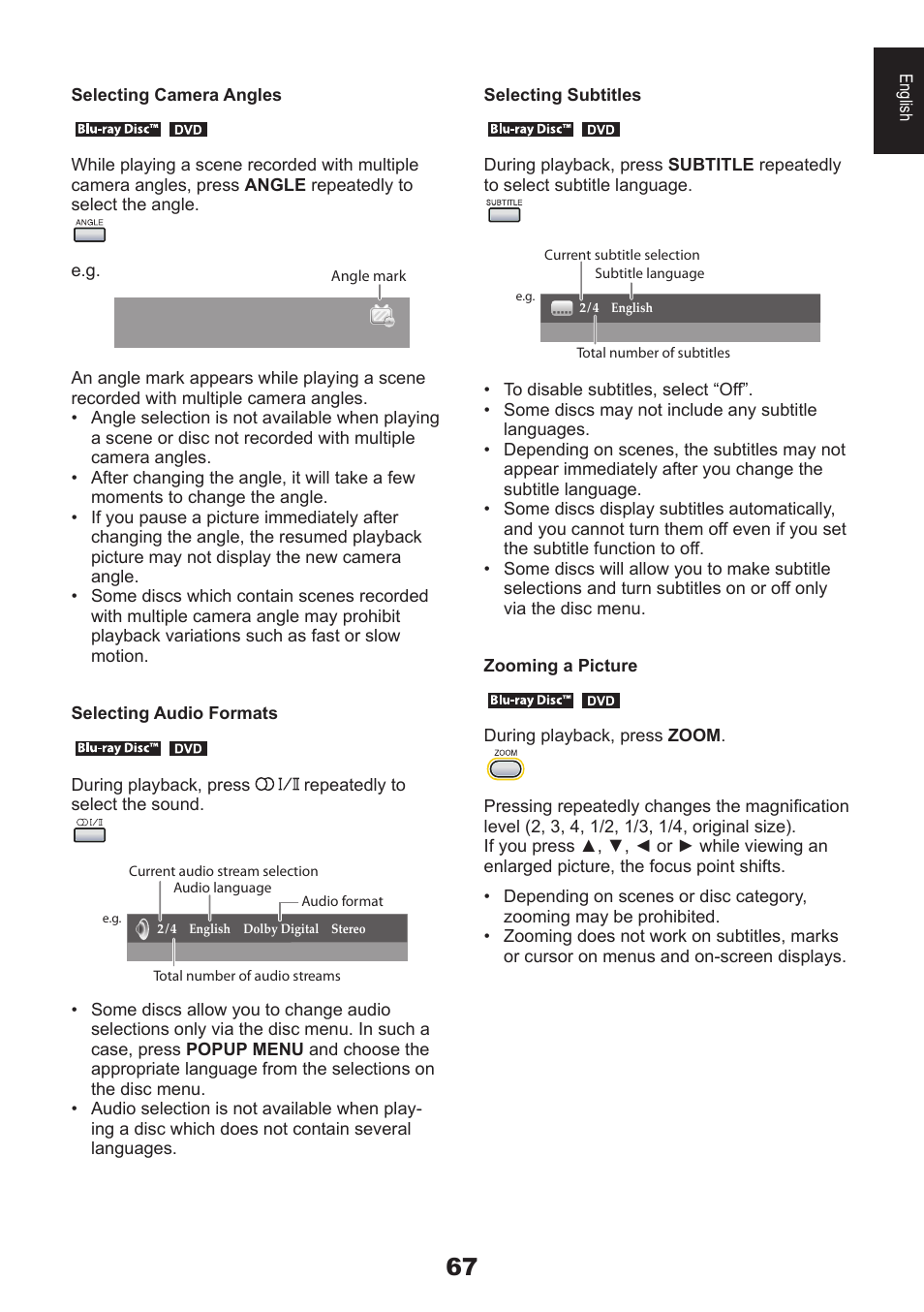 Toshiba DB833 User Manual | Page 67 / 100