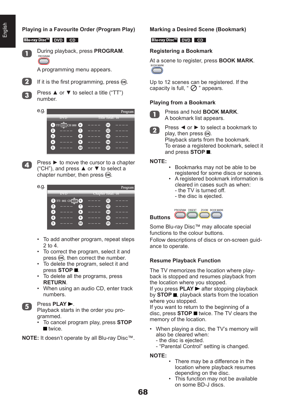 Toshiba DB833 User Manual | Page 68 / 100