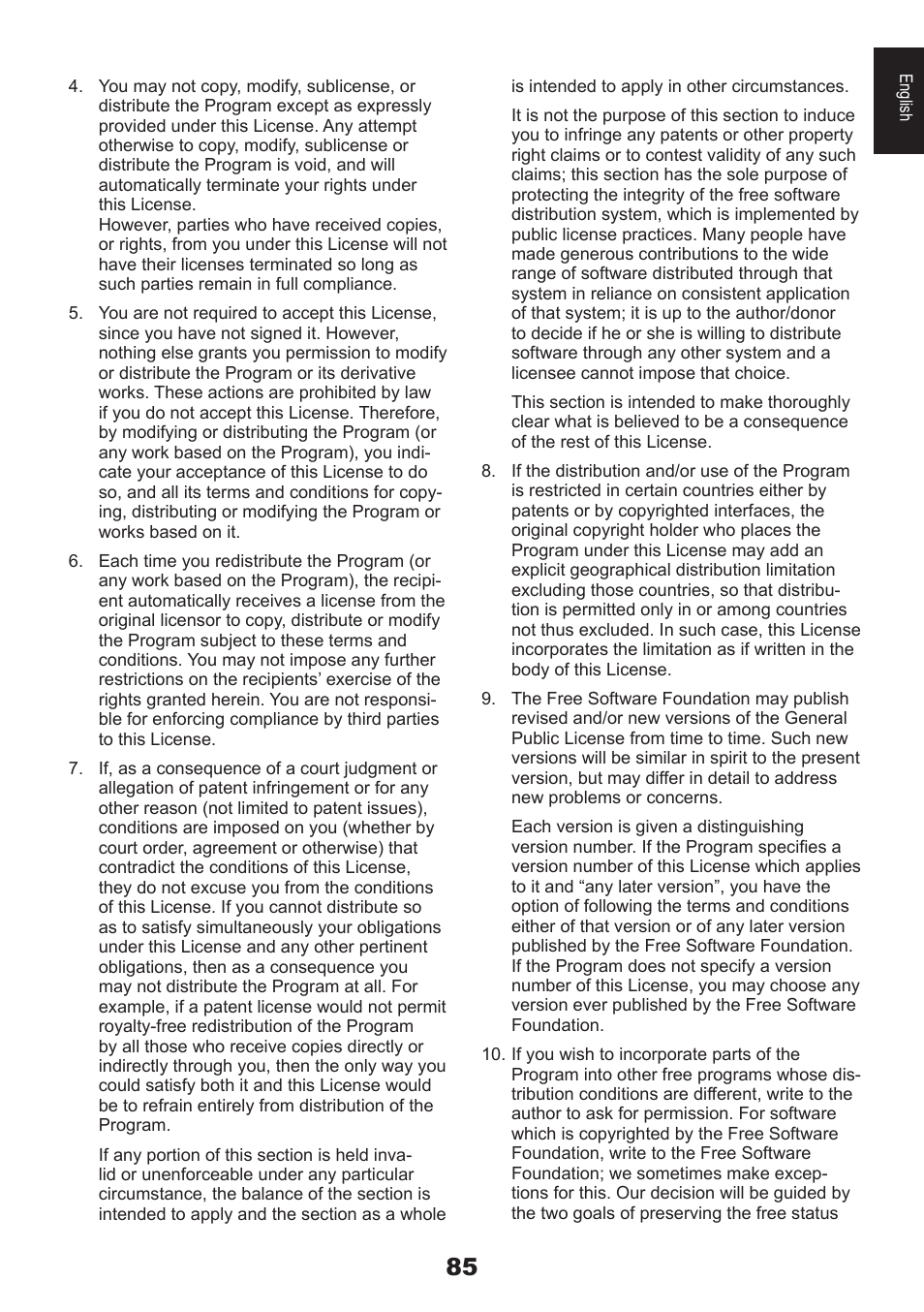 Toshiba DB833 User Manual | Page 85 / 100