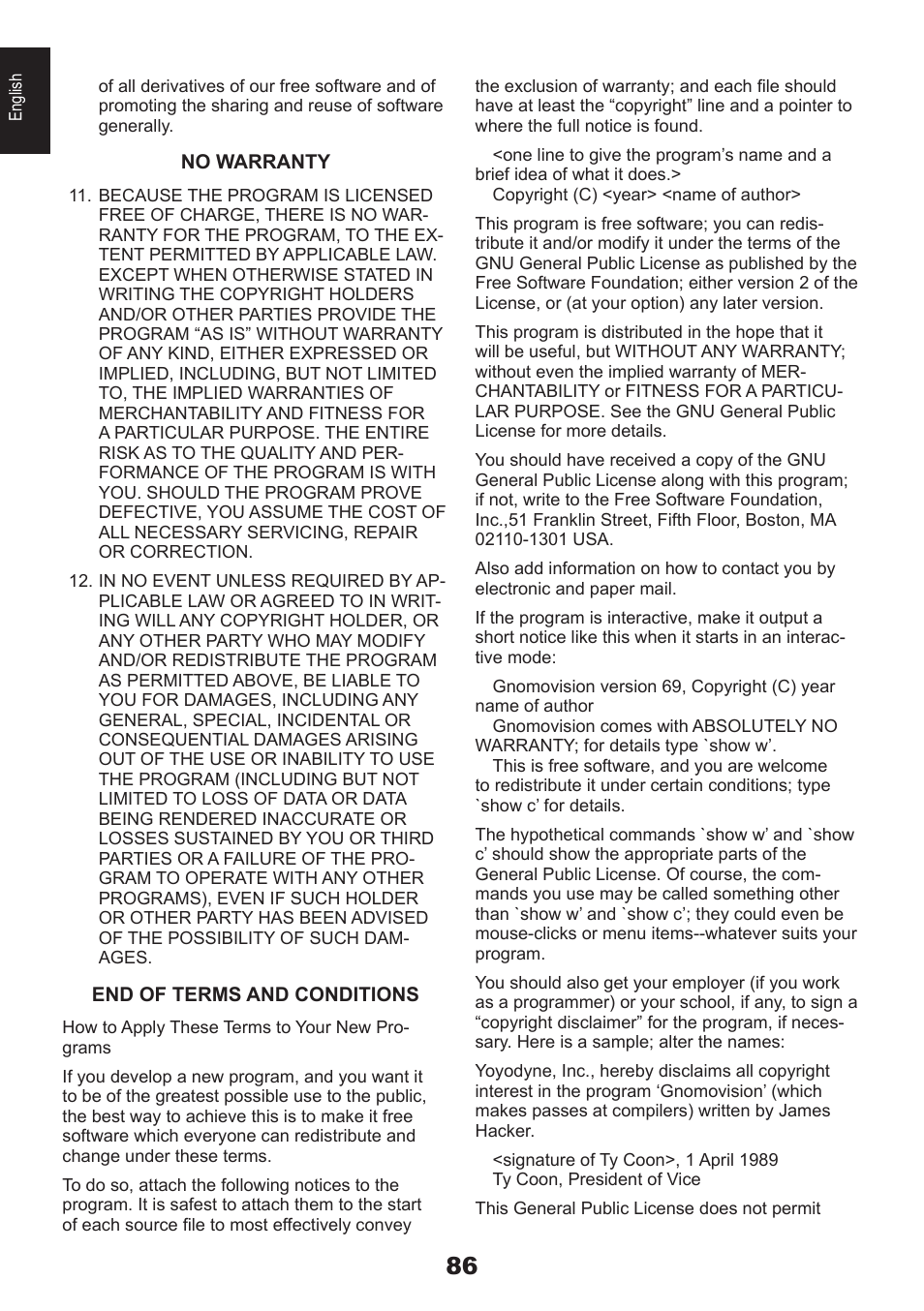 Toshiba DB833 User Manual | Page 86 / 100