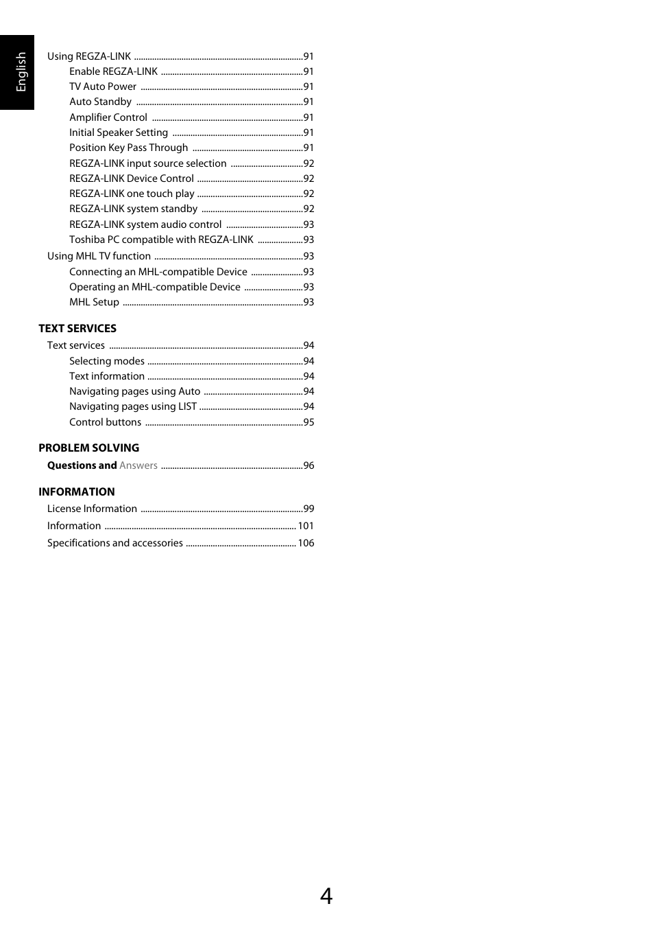 Toshiba ZL2 User Manual | Page 4 / 108