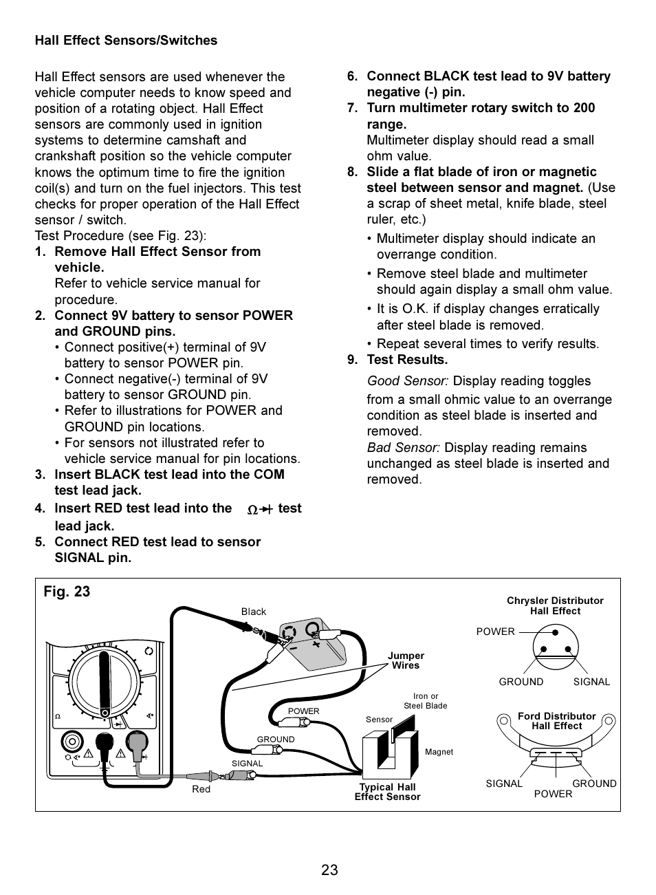 Fig. 23 | Actron Digital Multimeter CP7676 User Manual | Page 23 / 72