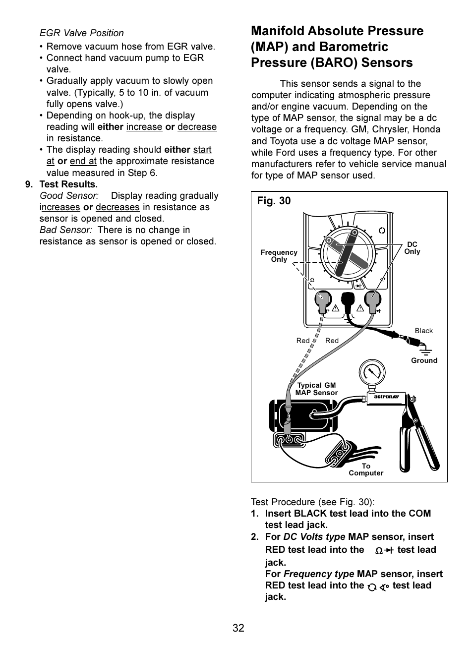 Fig. 30 | Actron Digital Multimeter CP7676 User Manual | Page 32 / 72