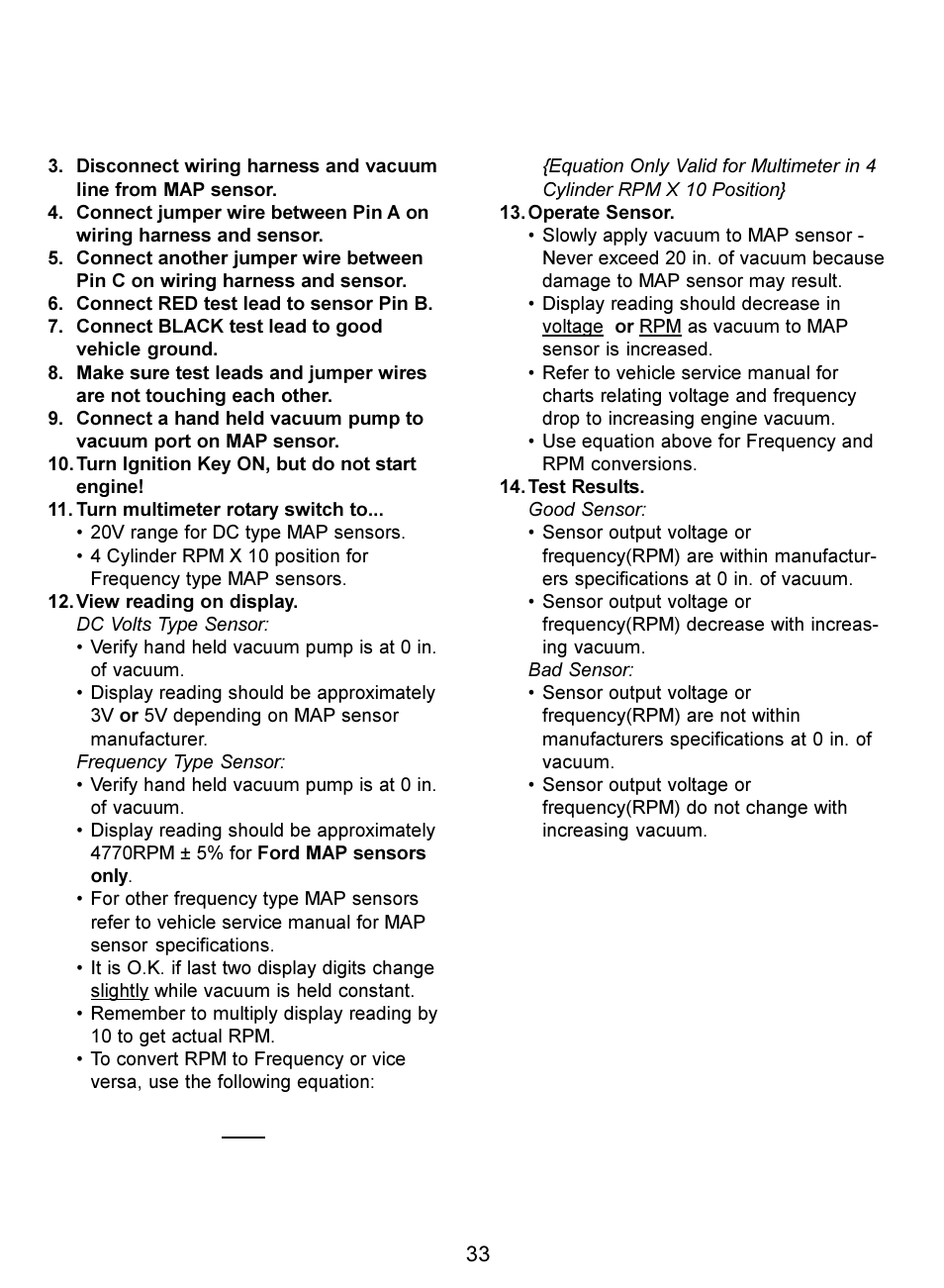 Actron Digital Multimeter CP7676 User Manual | Page 33 / 72