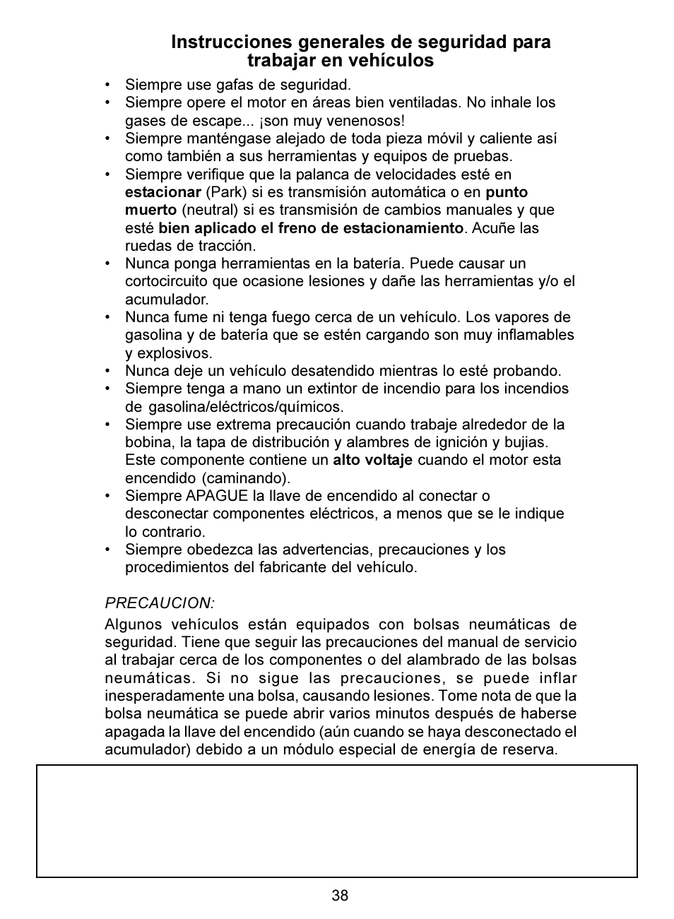 Actron Digital Multimeter CP7676 User Manual | Page 38 / 72