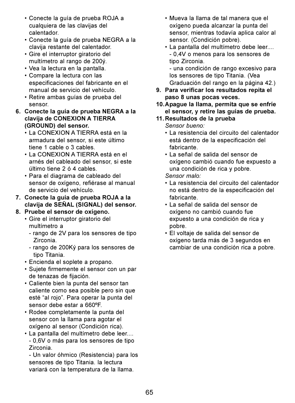 Actron Digital Multimeter CP7676 User Manual | Page 65 / 72