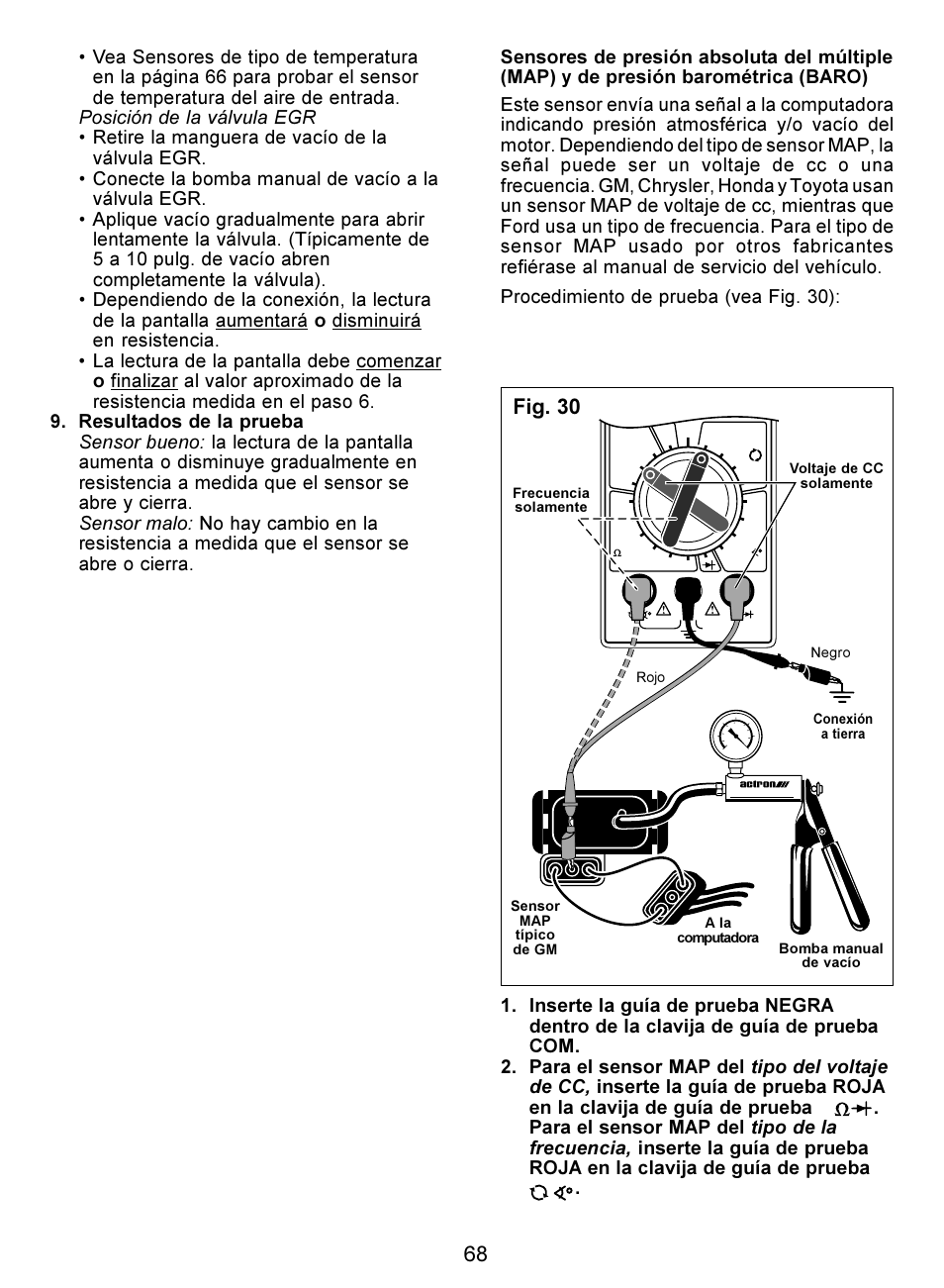 Fig. 30 | Actron Digital Multimeter CP7676 User Manual | Page 68 / 72