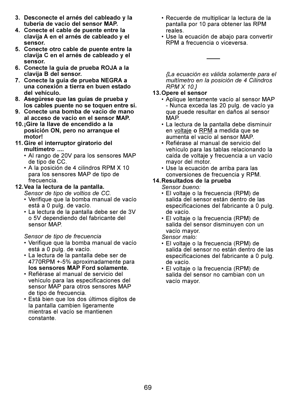 Actron Digital Multimeter CP7676 User Manual | Page 69 / 72