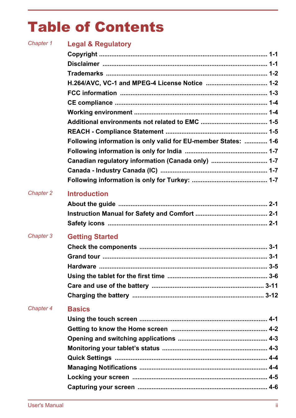 Toshiba AT270 User Manual | Page 2 / 85