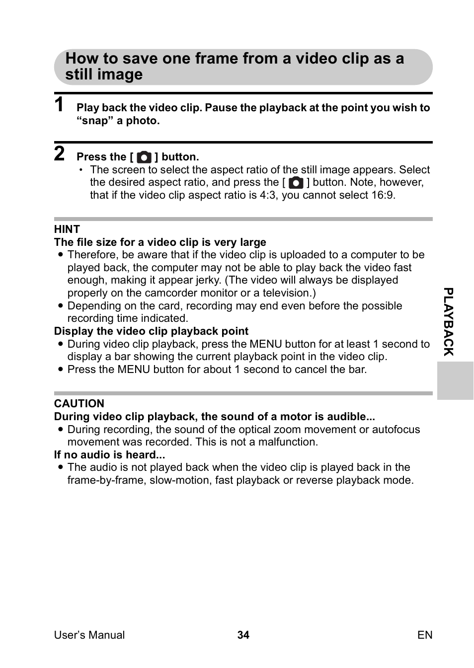 Toshiba Camileo SX500 User Manual | Page 45 / 75