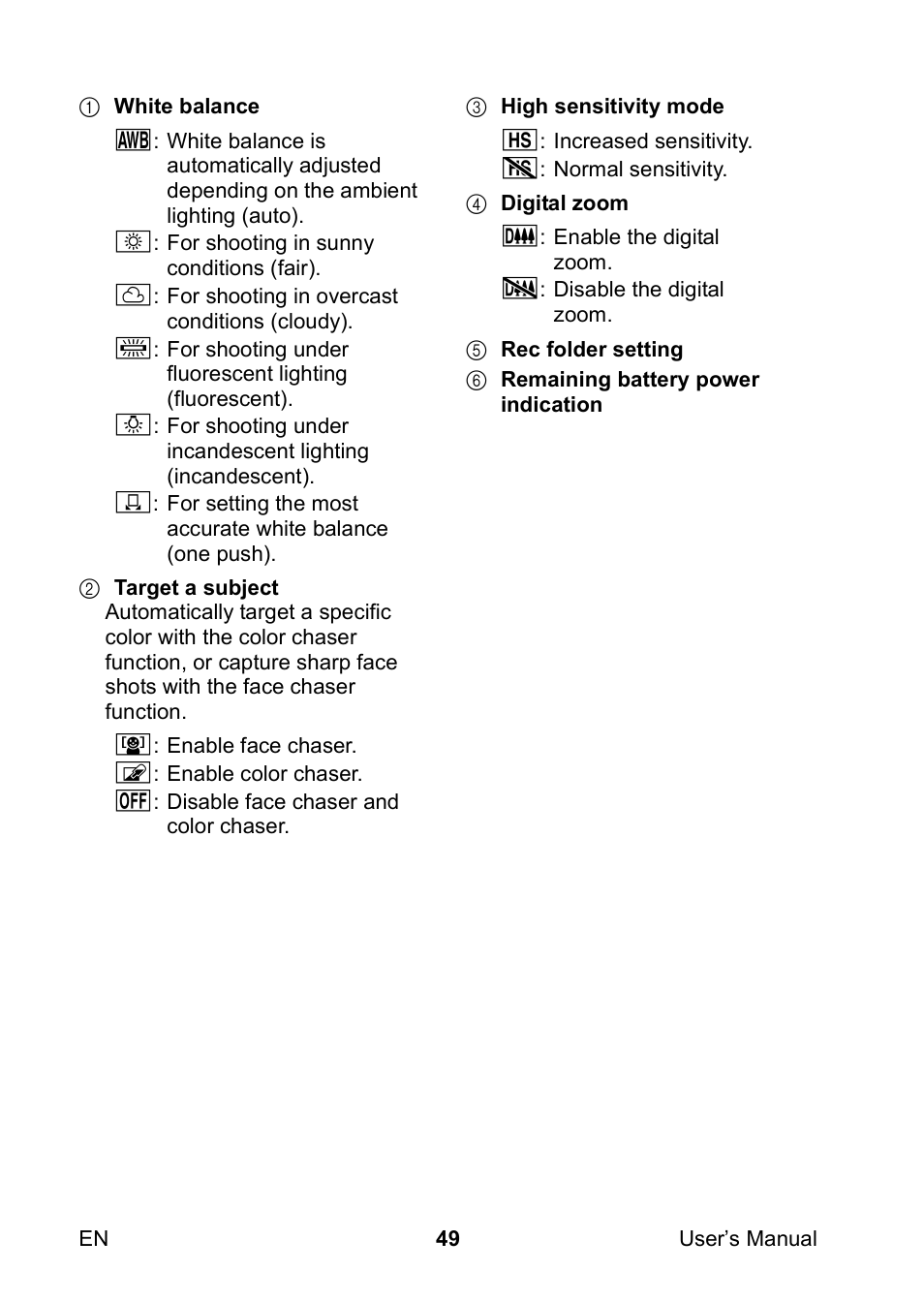 Toshiba Camileo SX500 User Manual | Page 60 / 75