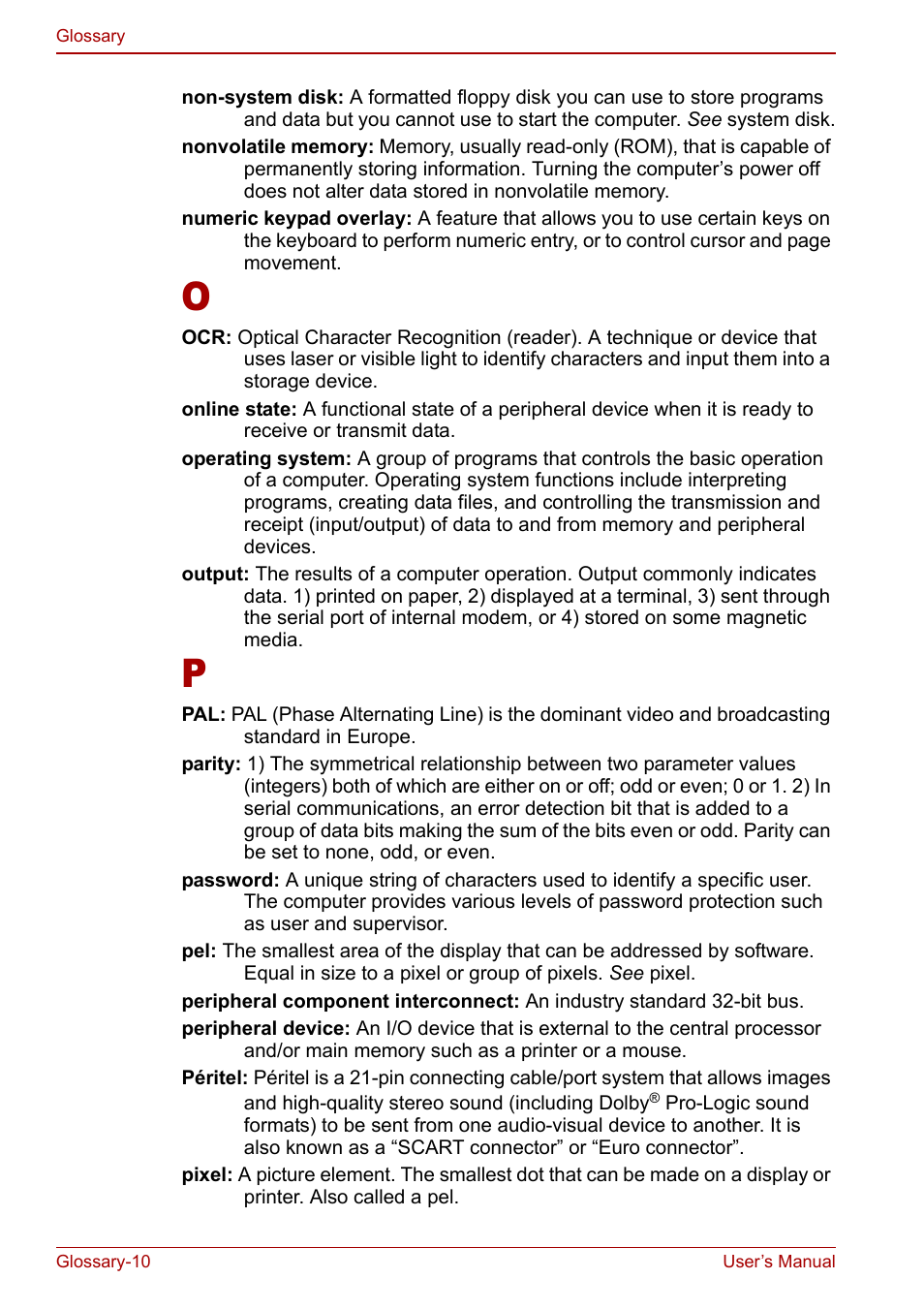 Toshiba Qosmio G20 (PQG21) User Manual | Page 232 / 242