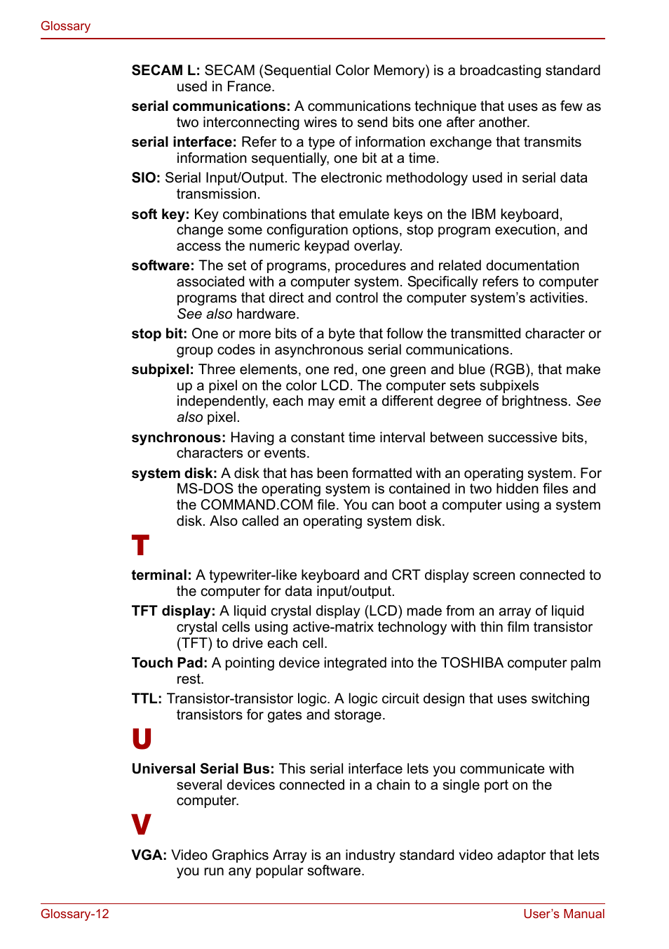 Toshiba Qosmio G20 (PQG21) User Manual | Page 234 / 242