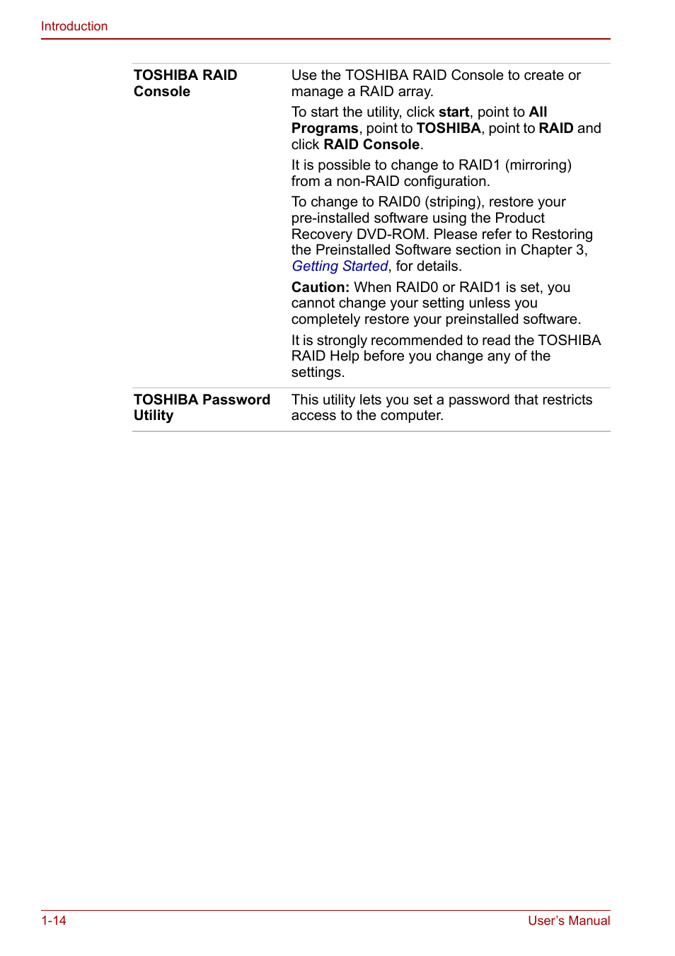 Toshiba Qosmio G20 (PQG21) User Manual | Page 36 / 242