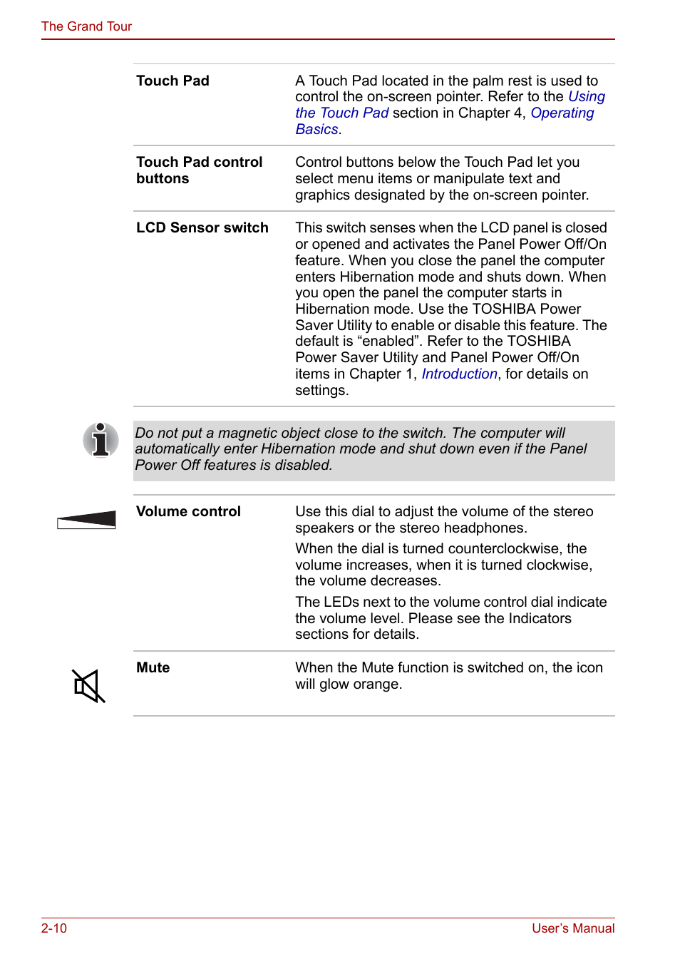 Toshiba Qosmio G20 (PQG21) User Manual | Page 48 / 242