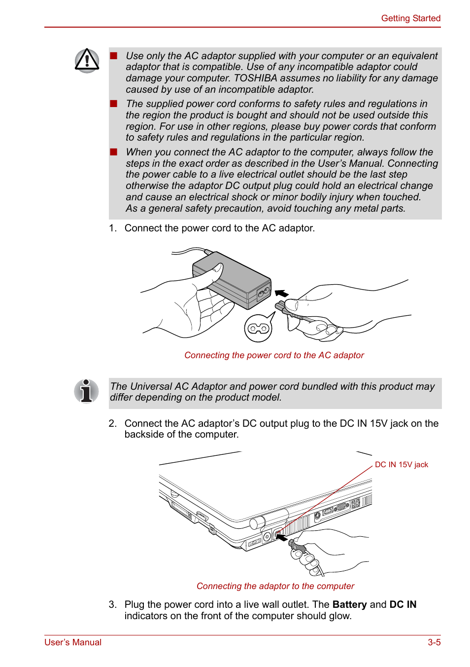 Toshiba Qosmio G20 (PQG21) User Manual | Page 61 / 242