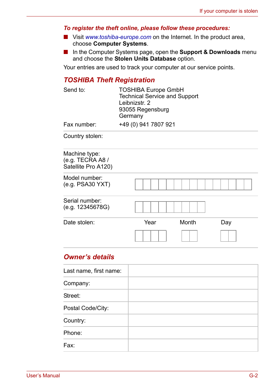 Toshiba Satellite Pro A120 (PSAC1) User Manual | Page 187 / 205