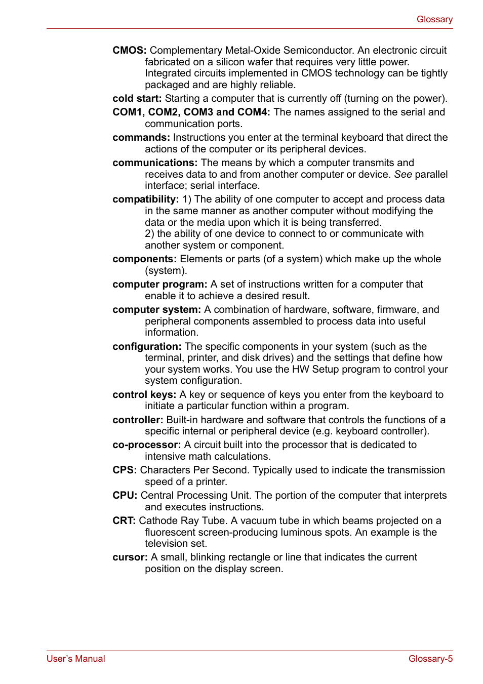 Toshiba Satellite Pro A120 (PSAC1) User Manual | Page 192 / 205