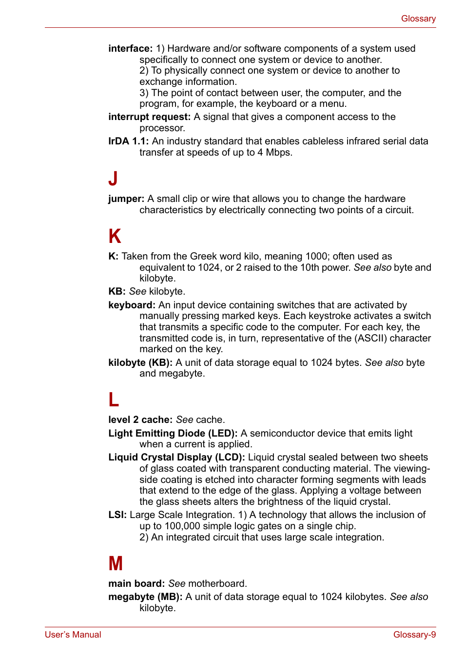 Toshiba Satellite Pro A120 (PSAC1) User Manual | Page 196 / 205