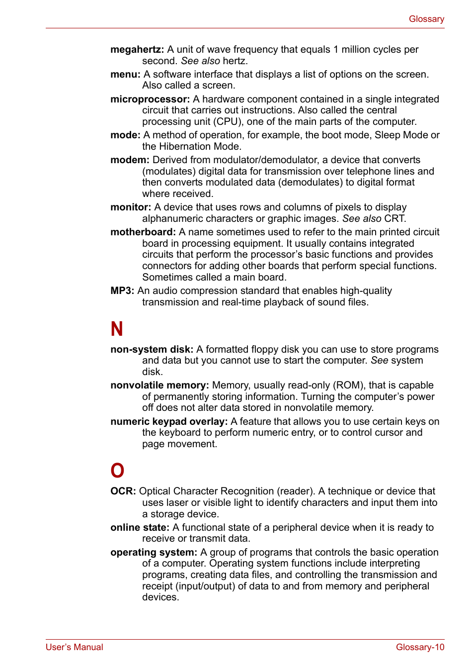 Toshiba Satellite Pro A120 (PSAC1) User Manual | Page 197 / 205