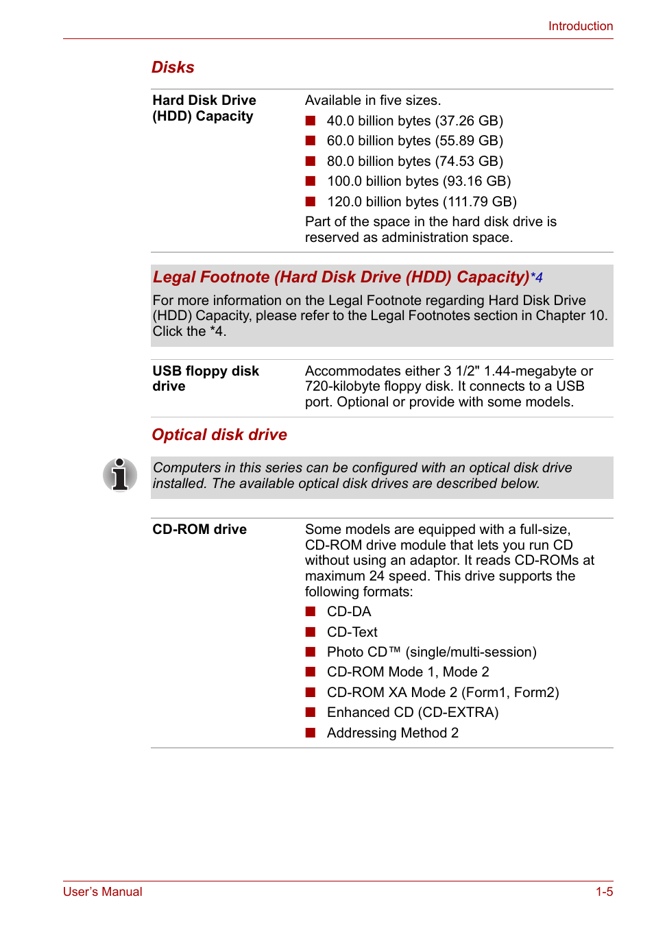 Toshiba Satellite Pro A120 (PSAC1) User Manual | Page 24 / 205