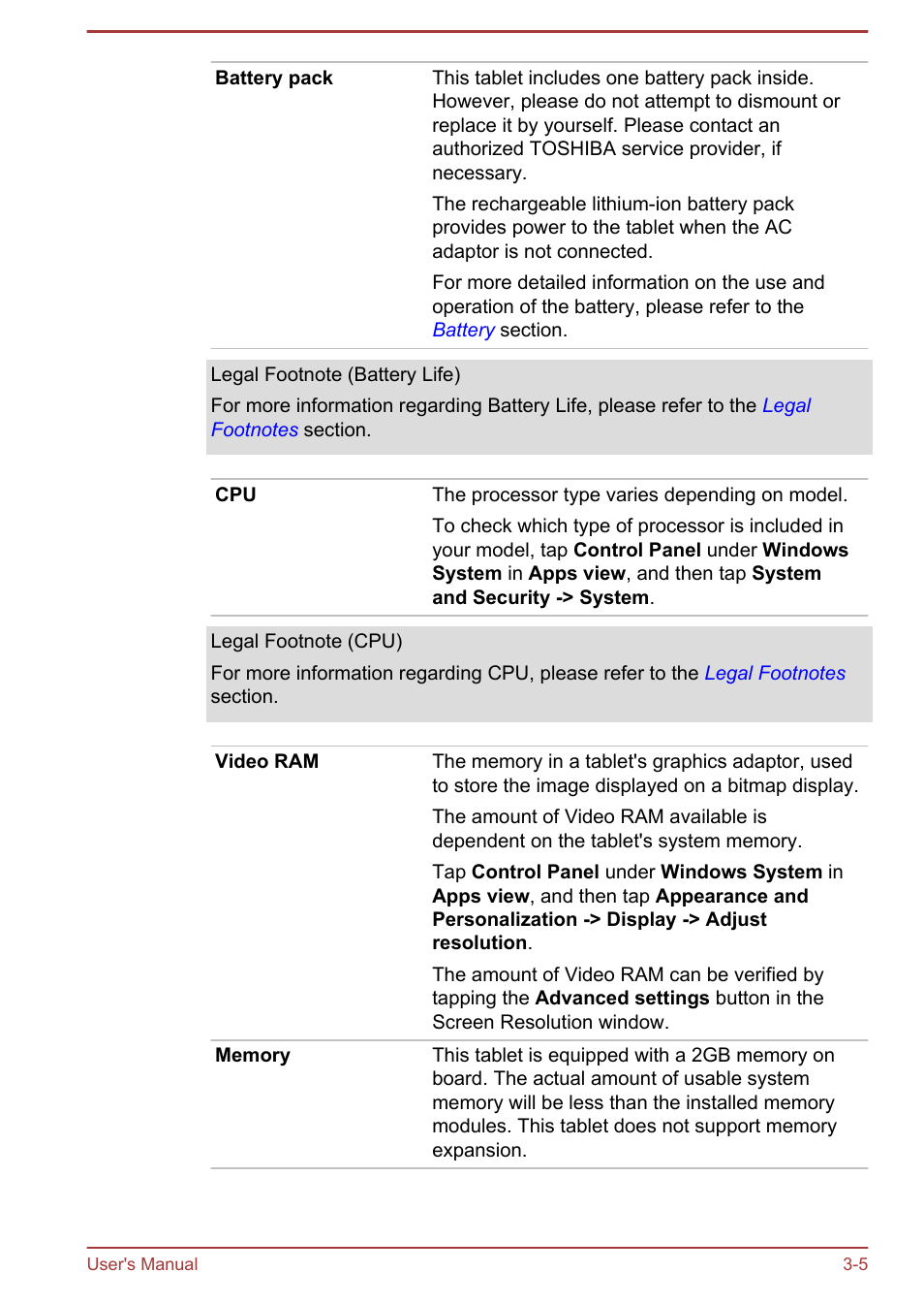 Toshiba WT8-A User Manual | Page 32 / 77