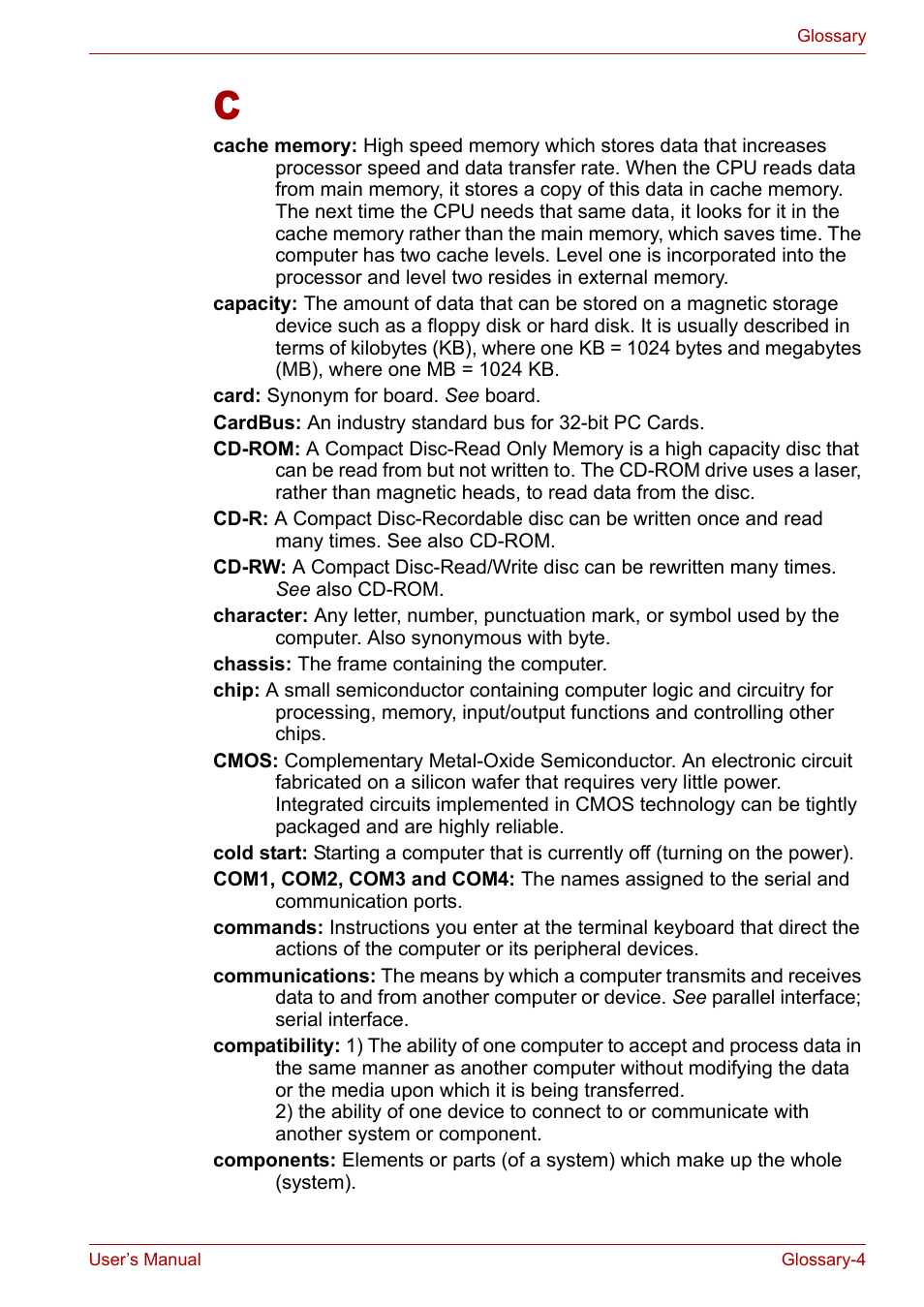 Toshiba Satellite L10 User Manual | Page 158 / 170