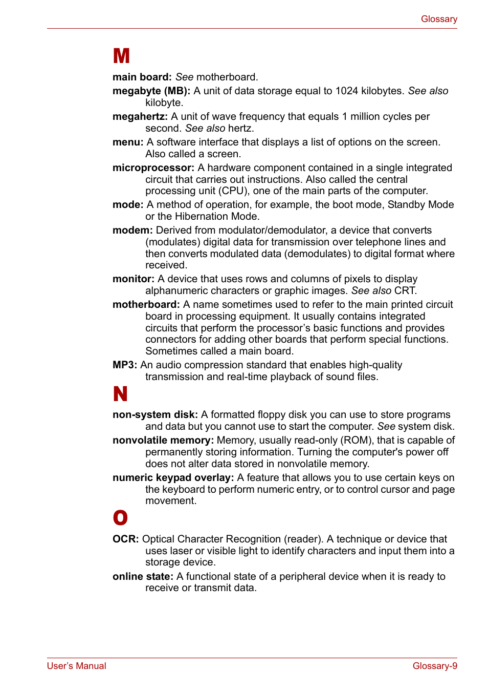 Toshiba Satellite L10 User Manual | Page 163 / 170