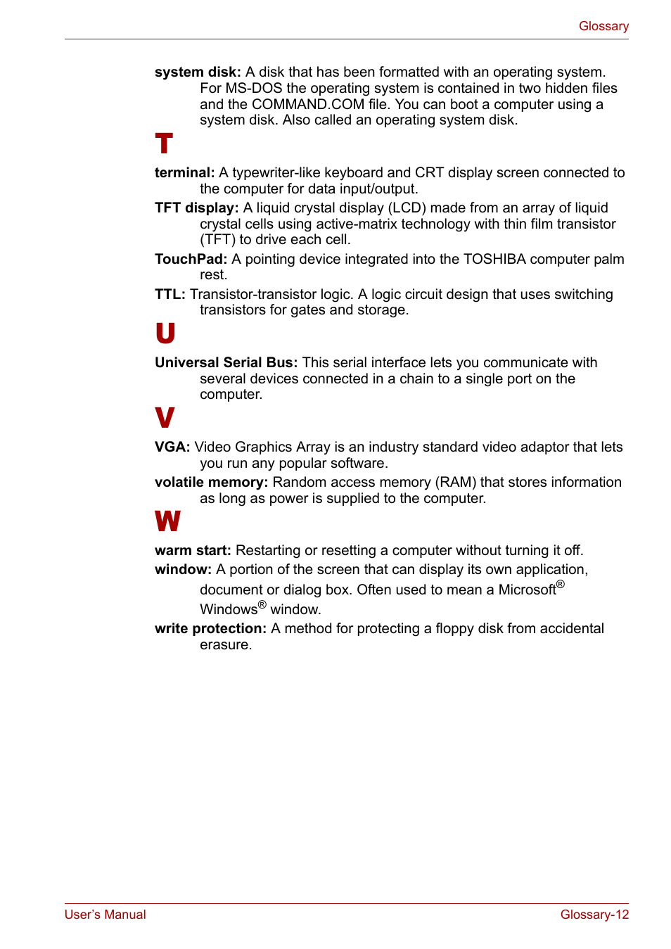 Toshiba Satellite L10 User Manual | Page 166 / 170