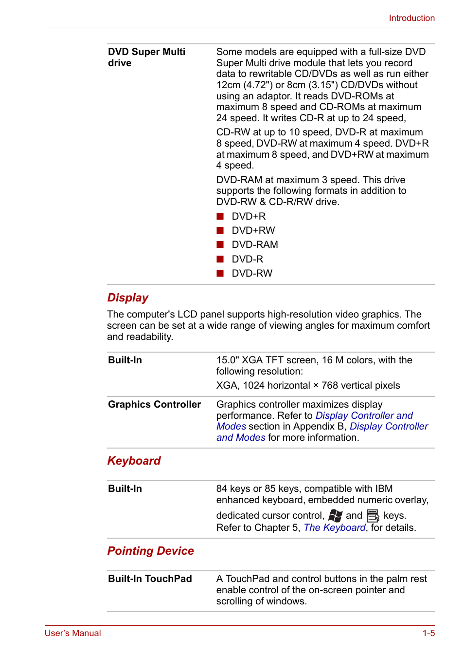 Toshiba Satellite L10 User Manual | Page 29 / 170