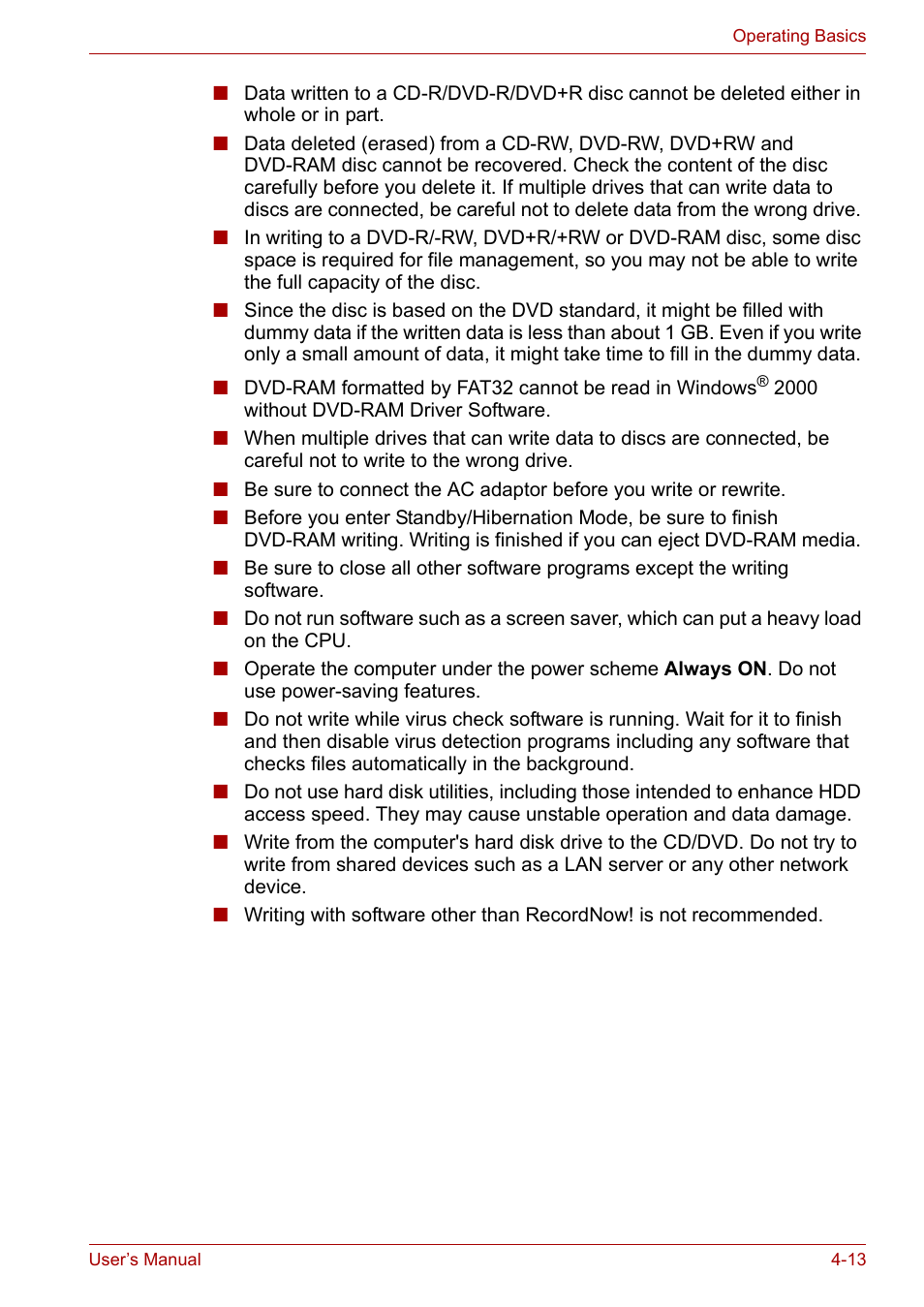 Toshiba Satellite L10 User Manual | Page 76 / 170