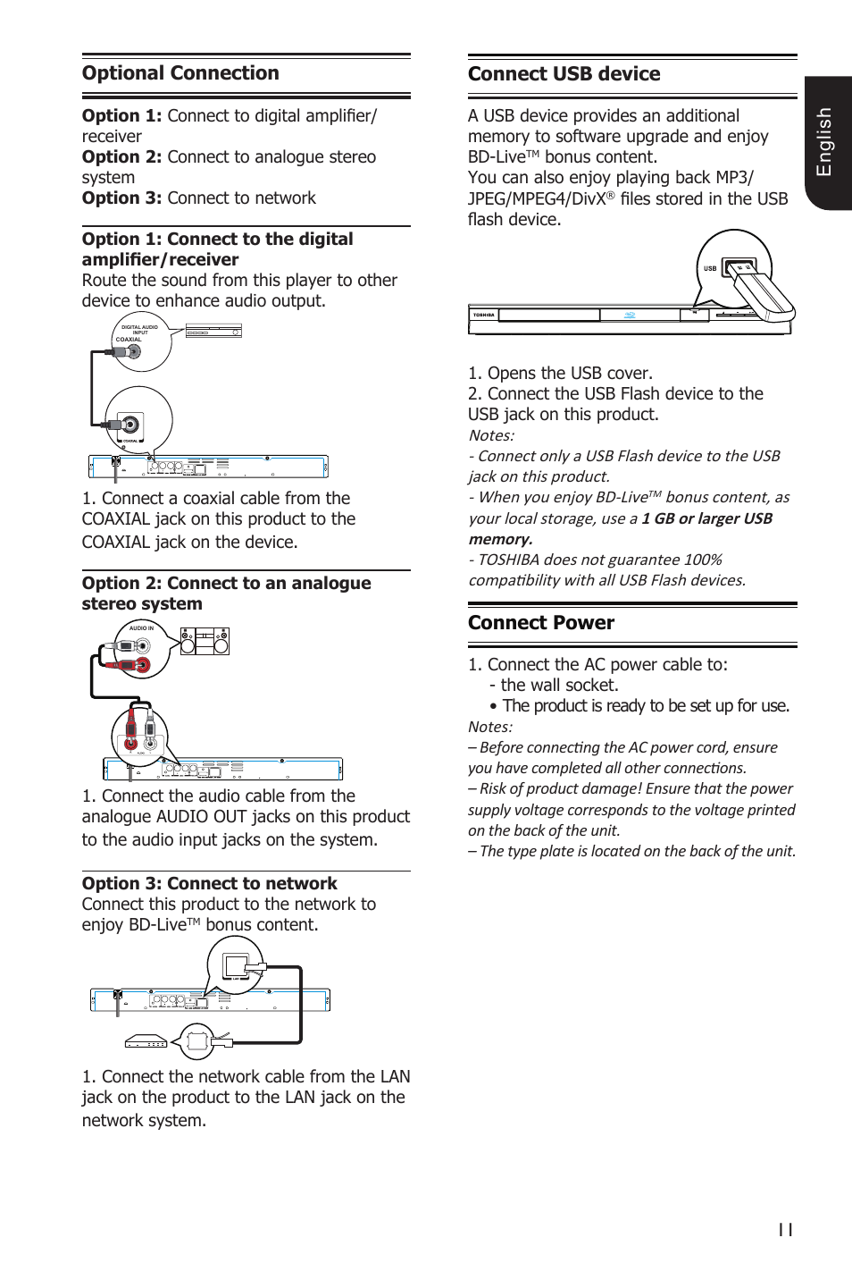 Toshiba BDX3200 User Manual | Page 11 / 46