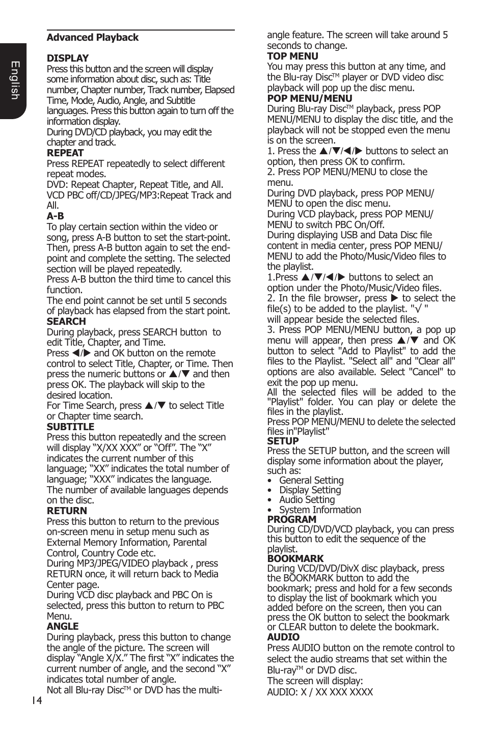 Toshiba BDX3200 User Manual | Page 14 / 46