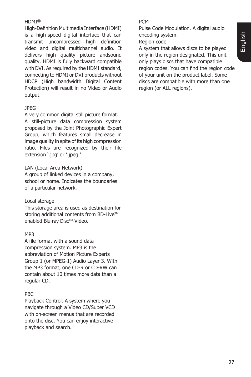 Toshiba BDX3200 User Manual | Page 27 / 46