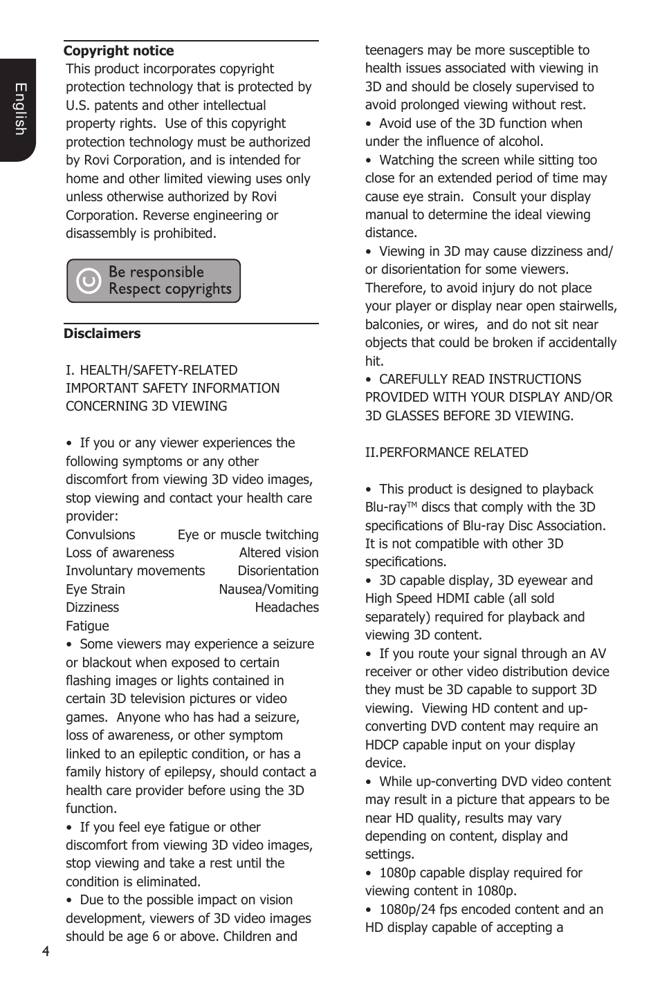 Toshiba BDX3200 User Manual | Page 4 / 46