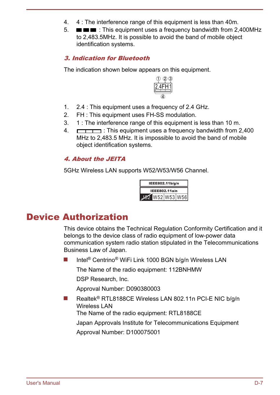 Device authorization | Toshiba Satellite U840 User Manual | Page 111 / 115