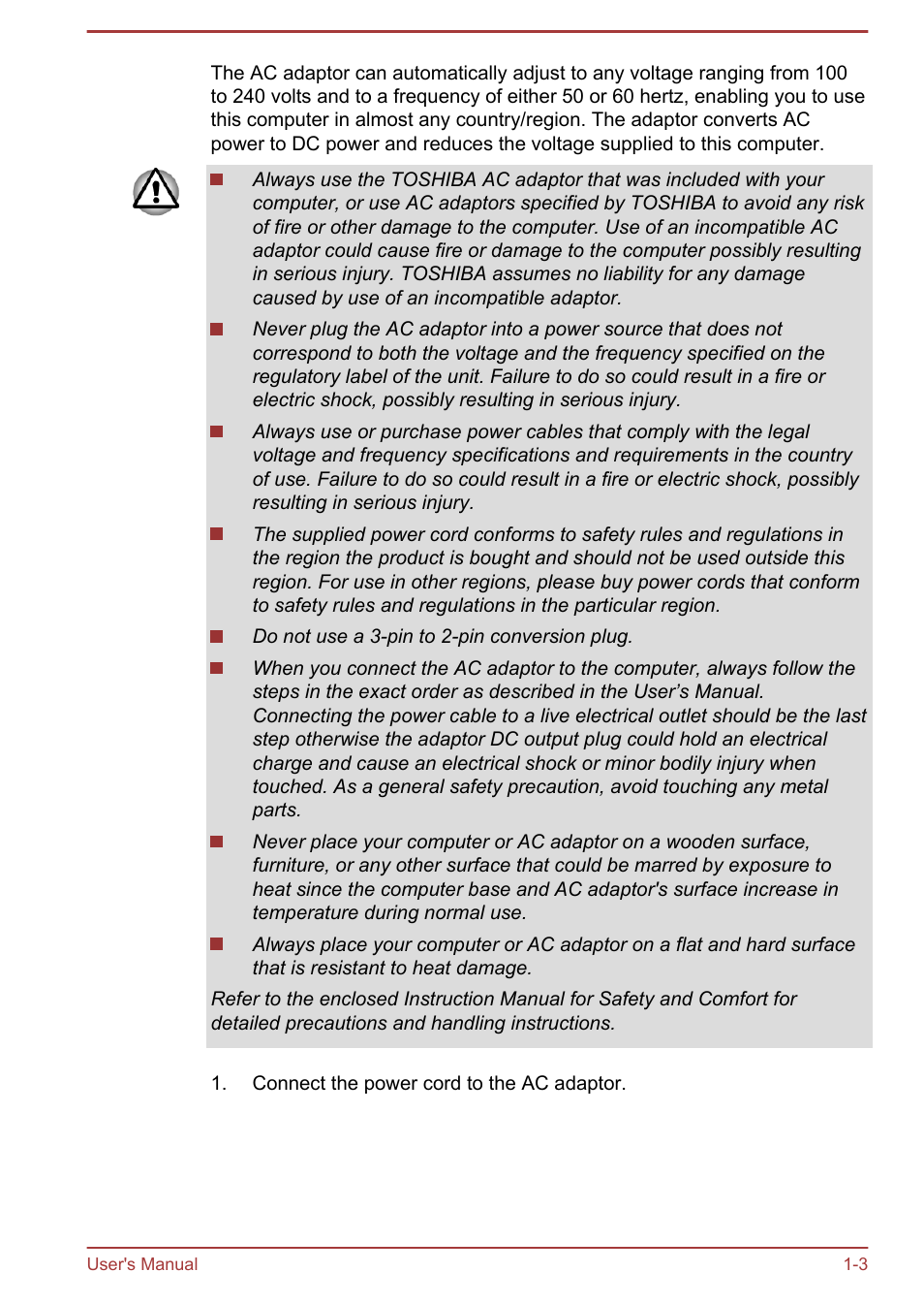 Toshiba Satellite U840 User Manual | Page 17 / 115