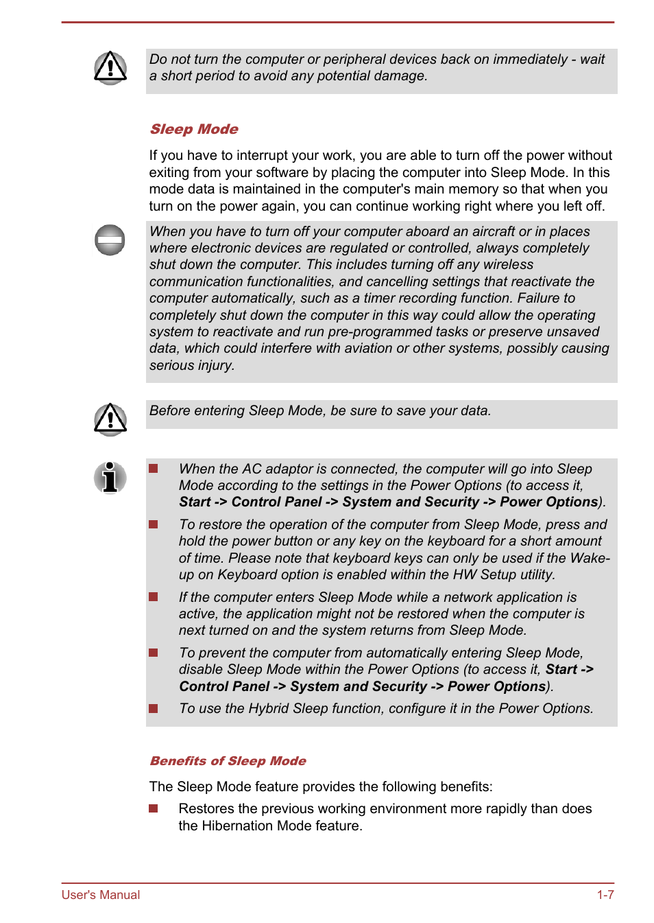 Toshiba Satellite U840 User Manual | Page 21 / 115